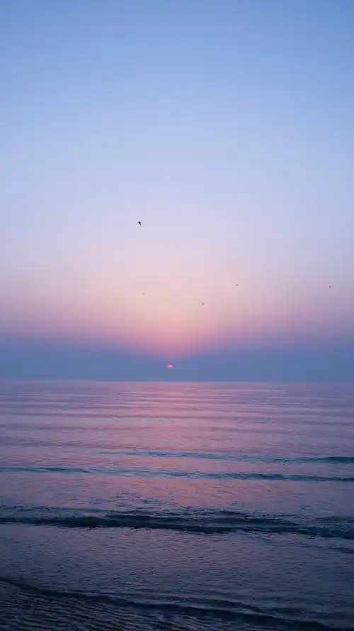 唯美海边日出美景高清桌面壁纸