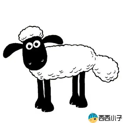 小羊肖恩简笔画
