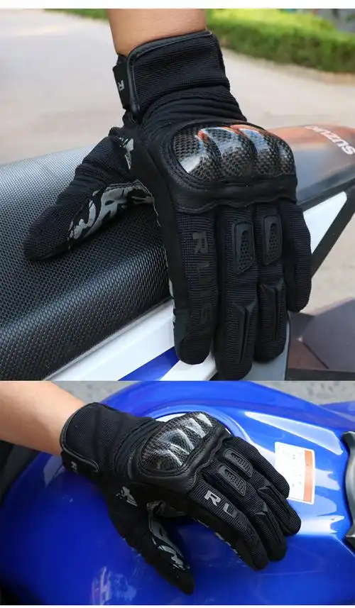 ruigi骑行手套高档品质ruigi摩托车骑行手套夏季透气防摔可触屏赛车