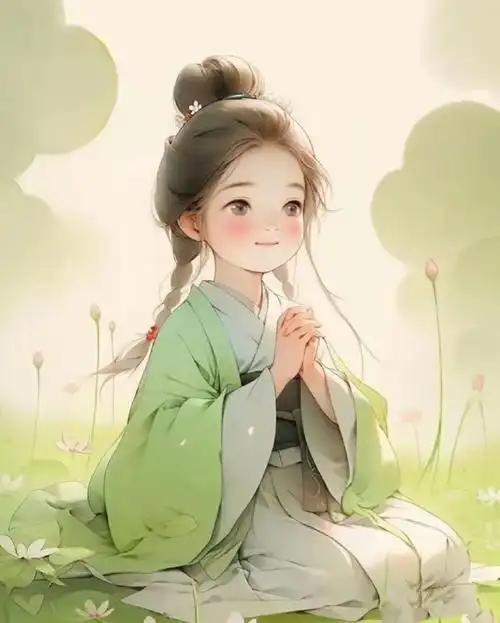 适合在发工资这天换的头像#超治愈的古风q版头像,好可爱