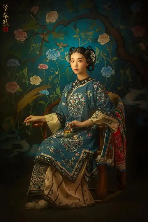 古典人物肖像图