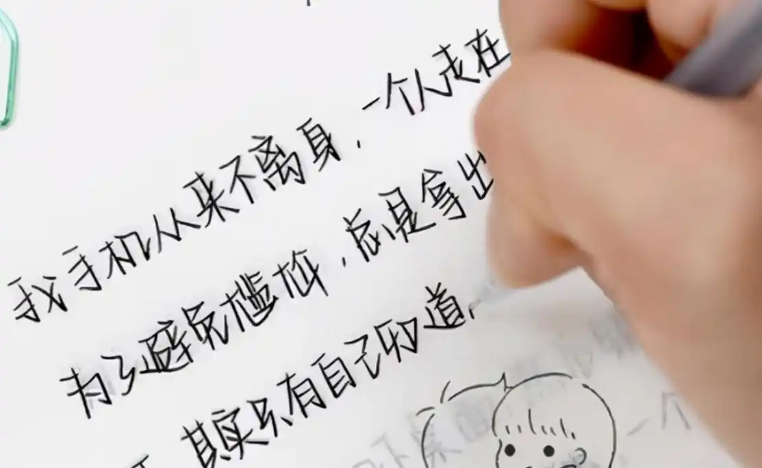 高中女生写的"柚圆字体",可爱程度不比奶酪体差,老师夸赞不已