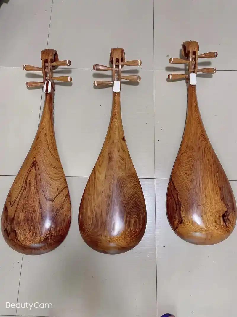 民族乐器 #纯手工打造 #匠心制作 酸枝木琵琶 - 抖音