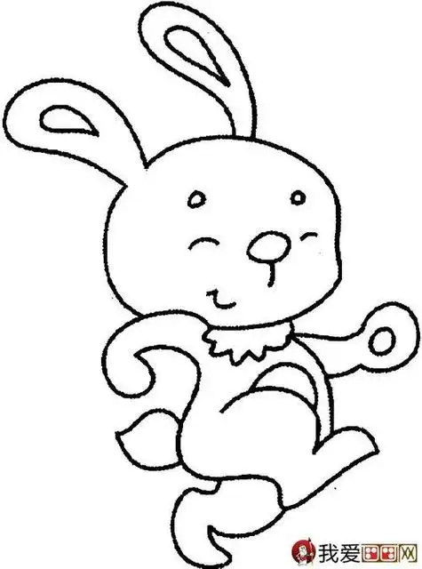 跑跳动物简笔画 简笔画图片大全-蒲城教育文学网