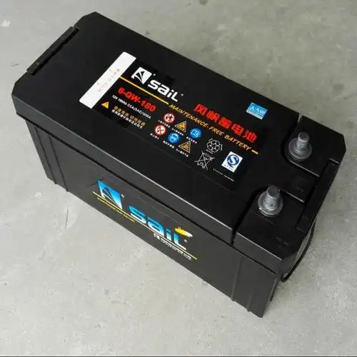 风帆6-qw-180免维护启动蓄电池12v180ah重型卡车船舶驻车空调专用电瓶