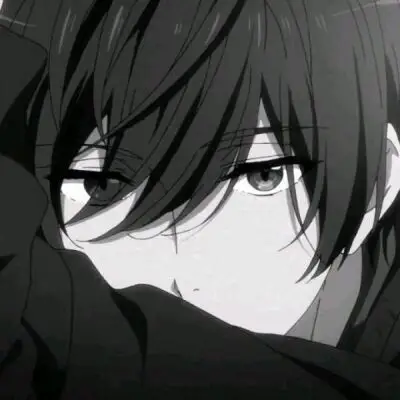 男生头像动漫黑白 酷帅丧系黑暗头像 - 动漫头像 - 潮人个性网