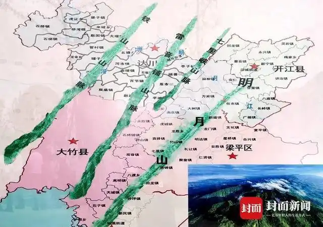 共建明月山绿色发展示范带四川达川画出首张川渝合作地图