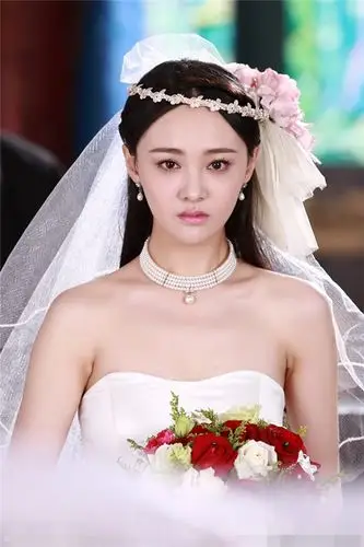 郑爽剧中唯美婚纱照楚楚动人惹人怜-薇晴结婚网