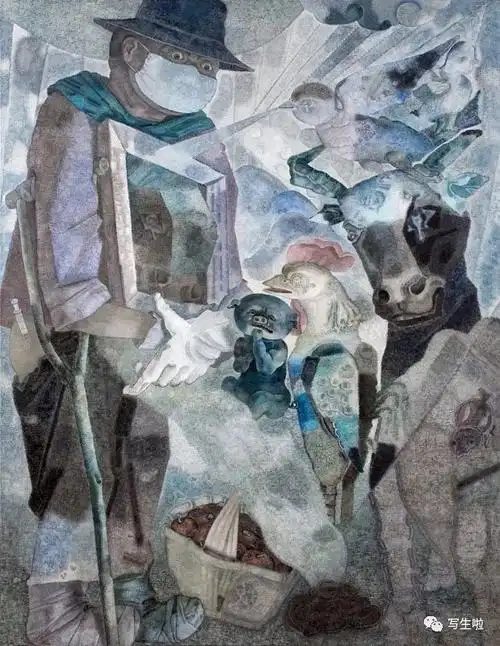 写生啦央美教授曹力自叙艺术语言的实践与研究