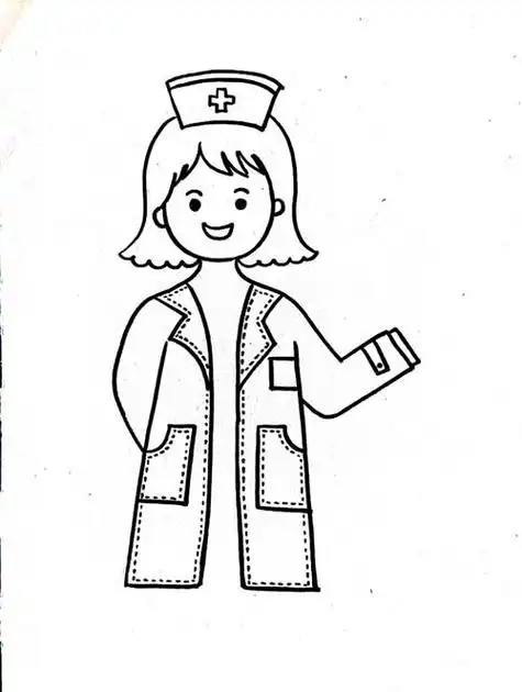 护士怎么画简笔画白衣护士怎么画简笔画
