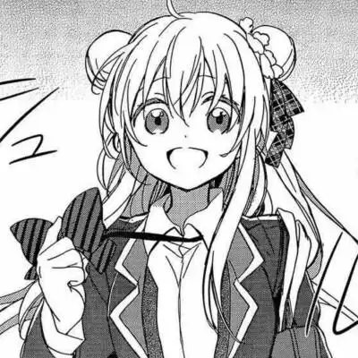 二次元头像黑白