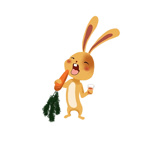 可爱的兔子卡通兔子卡通动物可爱动物