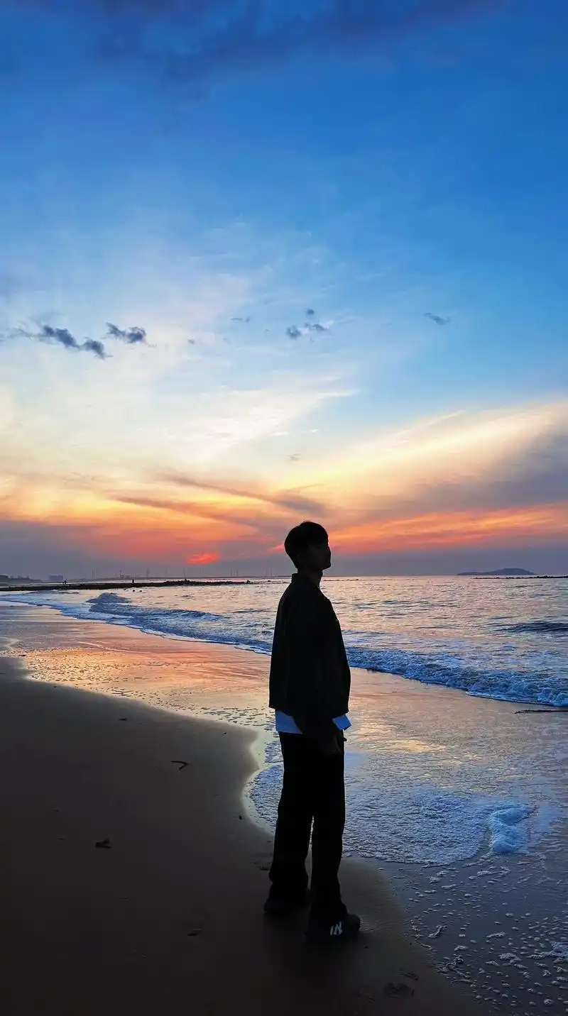 这感觉不就来了#海边日落 #男高 #少年感 - 抖音