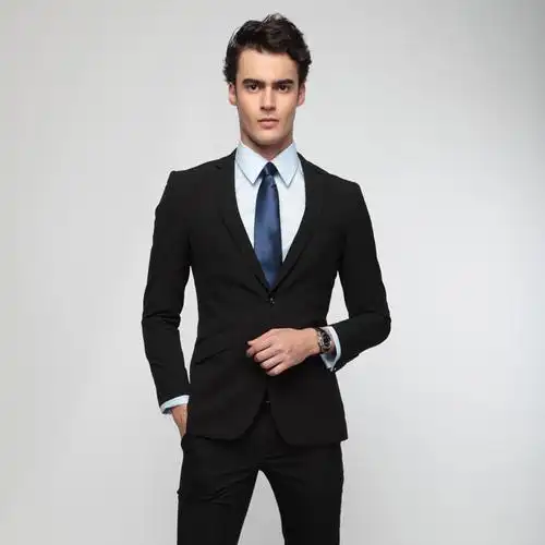 西装男式西装套装免烫韩版修身职业西服外套男士商务正装秋冬春夏