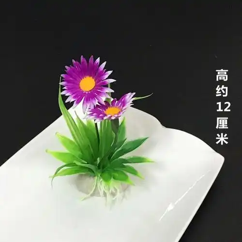 酒店餐厅冷菜刺身菜品摆盘装饰花草创意小摆件盘头点缀围边特色菜