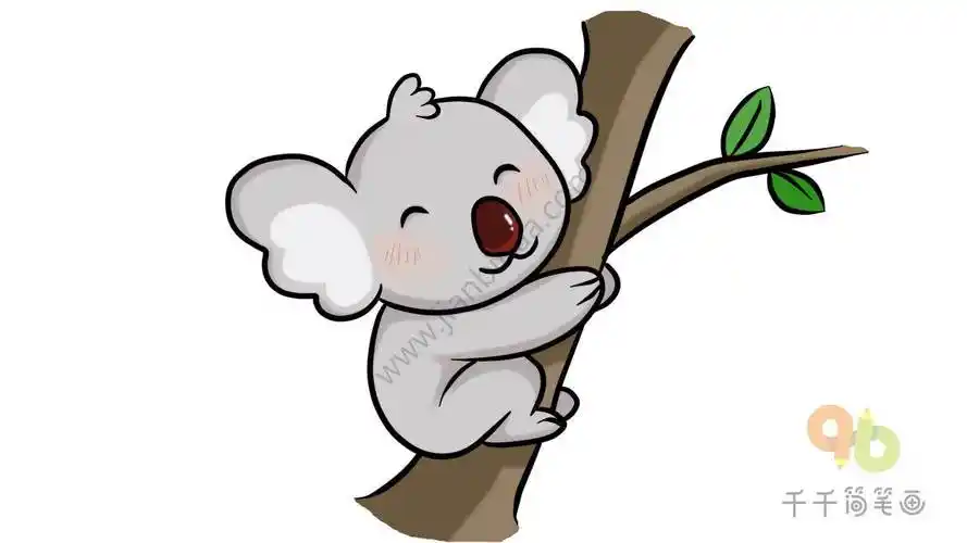 考拉简笔画大全可爱考拉怎么画简笔画图片考拉简笔画图片大全作品五