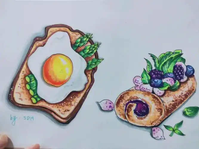 马克笔美食第二弹