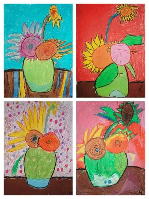 仿画《向日葵》