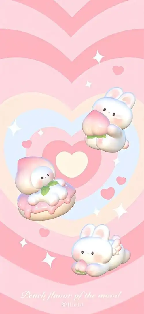 粉色系壁纸这组真的爱啦!