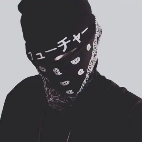 蒙面黑衣人_重口味男生头像图片_扣扣居