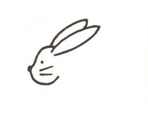 轴对称图形兔子简笔画