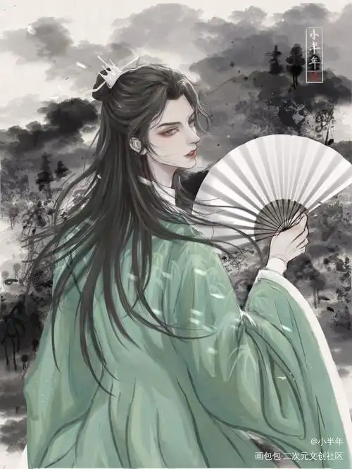 山河令温客行古风绘画作品