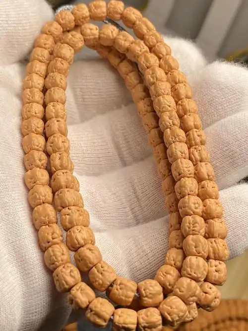 五爪金龙佛手小金刚108颗三日红玄武纹佛珠念珠网红同款藏式佛手6mm