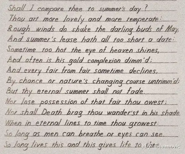 英文手写印刷体