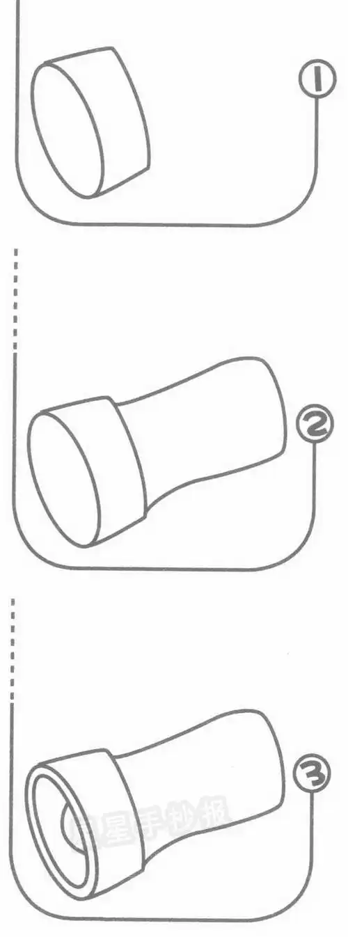手电筒简笔画图片教程