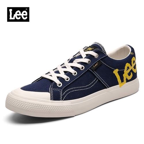 lee帆布鞋男2022新款秋季男士潮鞋低帮休闲板鞋男款百搭透气鞋子