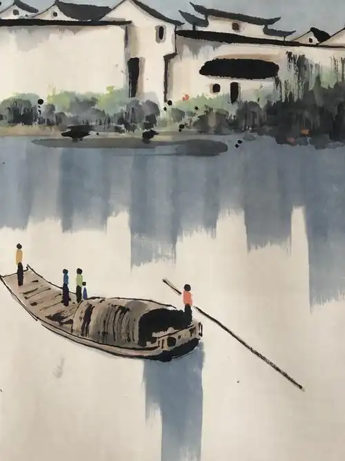 现实与理想——吴冠中《江南水乡图》鉴赏