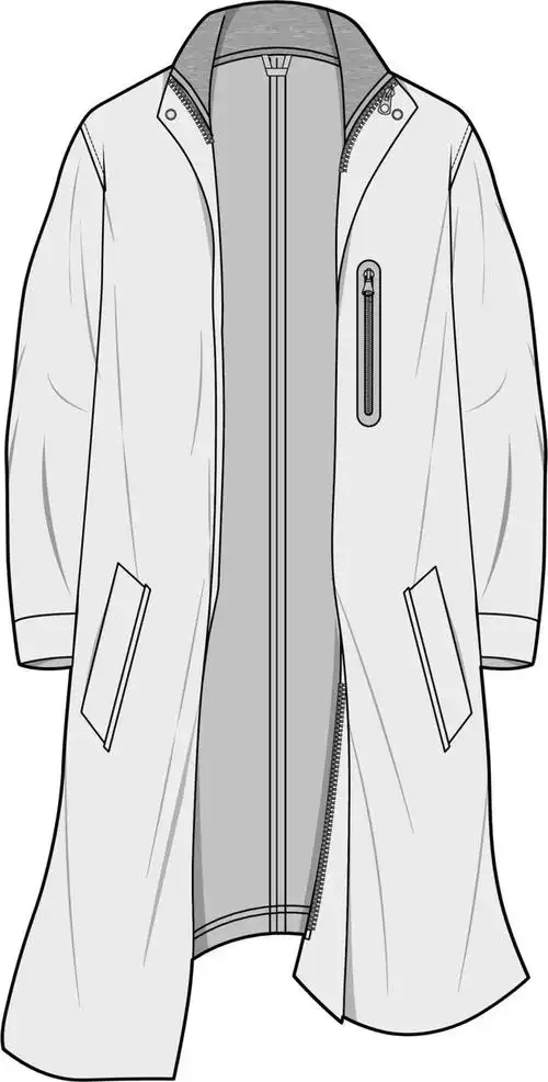 风衣款式图素材合集