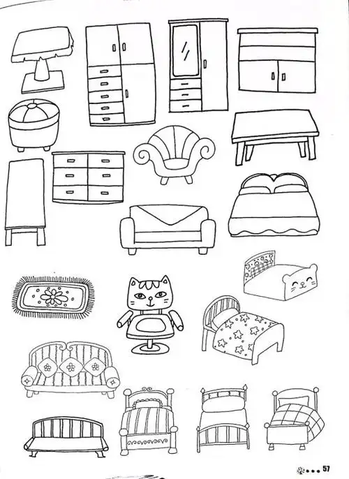 家具简笔画