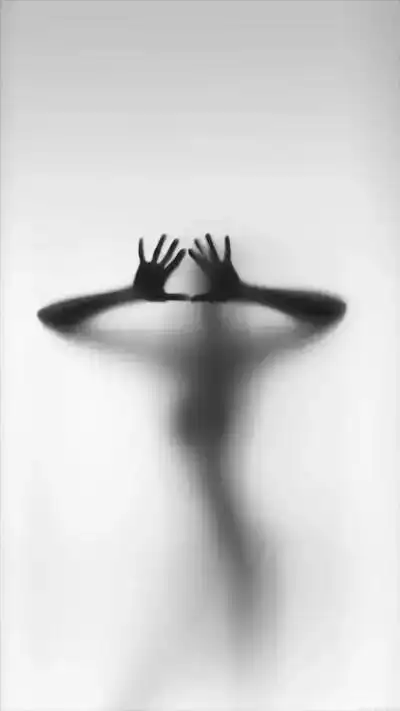 唯美人物动作影子.