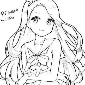 素描女简笔画头像