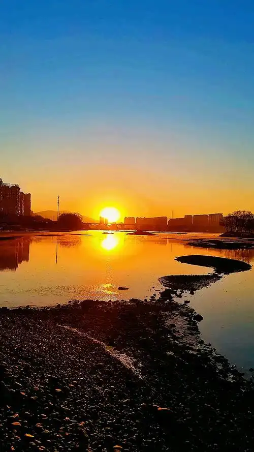 吉林市松花江边 美丽的风景