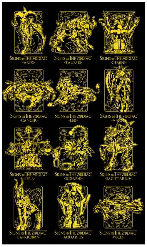 十二星座卫衣圣斗士星矢周边衣服黄金圣衣十二宫动漫潮牌情侣外套男生