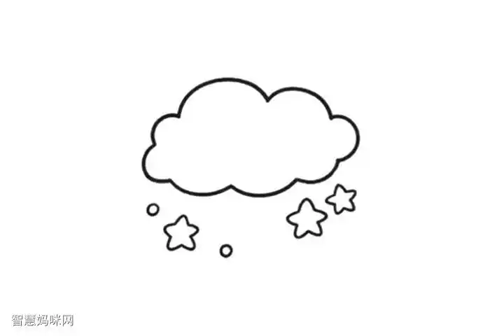 漂亮的云朵怎么画