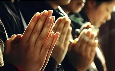 合掌,在佛教礼仪中非常重要,如在圣像前要合掌示敬,与人见面也合掌示