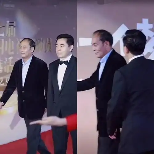 陈宝国张光北罕同框,两人身高差一大截,儿女演戏不火被说颜值低