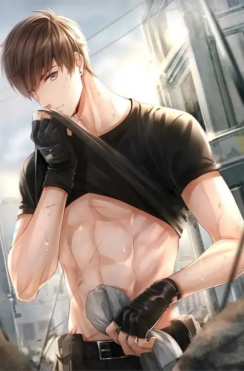 人肌肉男男孩子