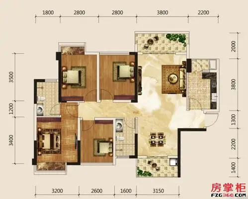 天誉城户型图 - 南宁房掌柜