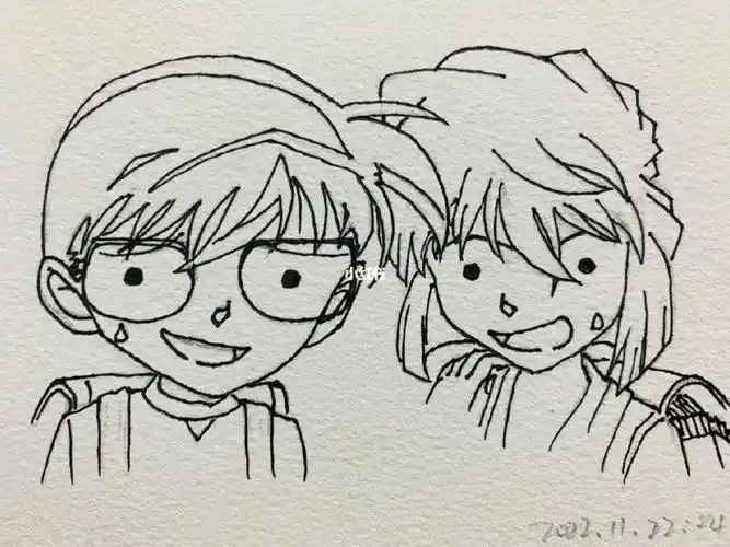 今天是柯南和灰原的糖