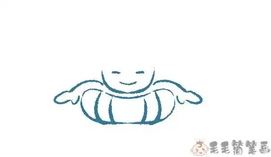 游泳的男孩简笔画