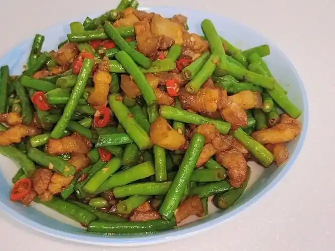 这道菜应该是我们北方人最常吃的一道菜_豆角炒肉_家常菜_人民的家常