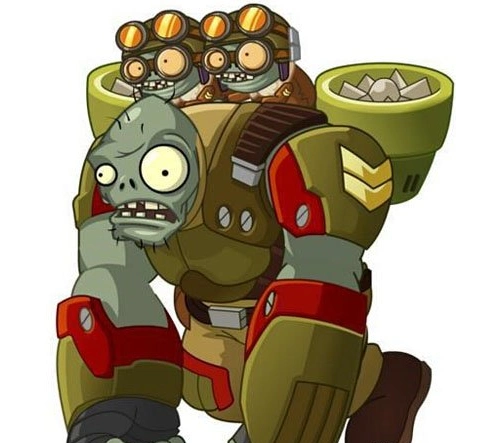 《植物大战僵尸2》天空之城飞行巨人僵尸威力无限