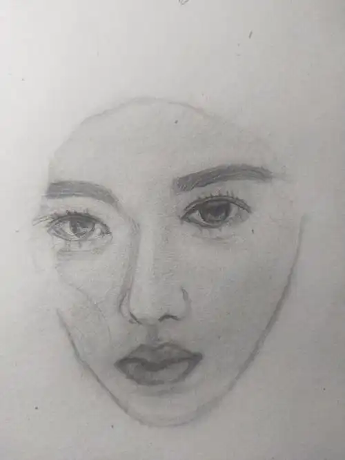 素描人物  本来是画的小鞠,emm结果画叉了