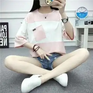 14-16岁女孩夏装上衣初中学生图片