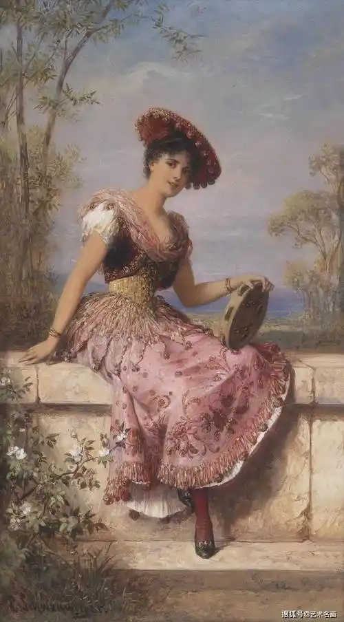 欧洲古典宫廷人物油画|卡尔·施维宁格carl schweninger_艺术_雷诺兹