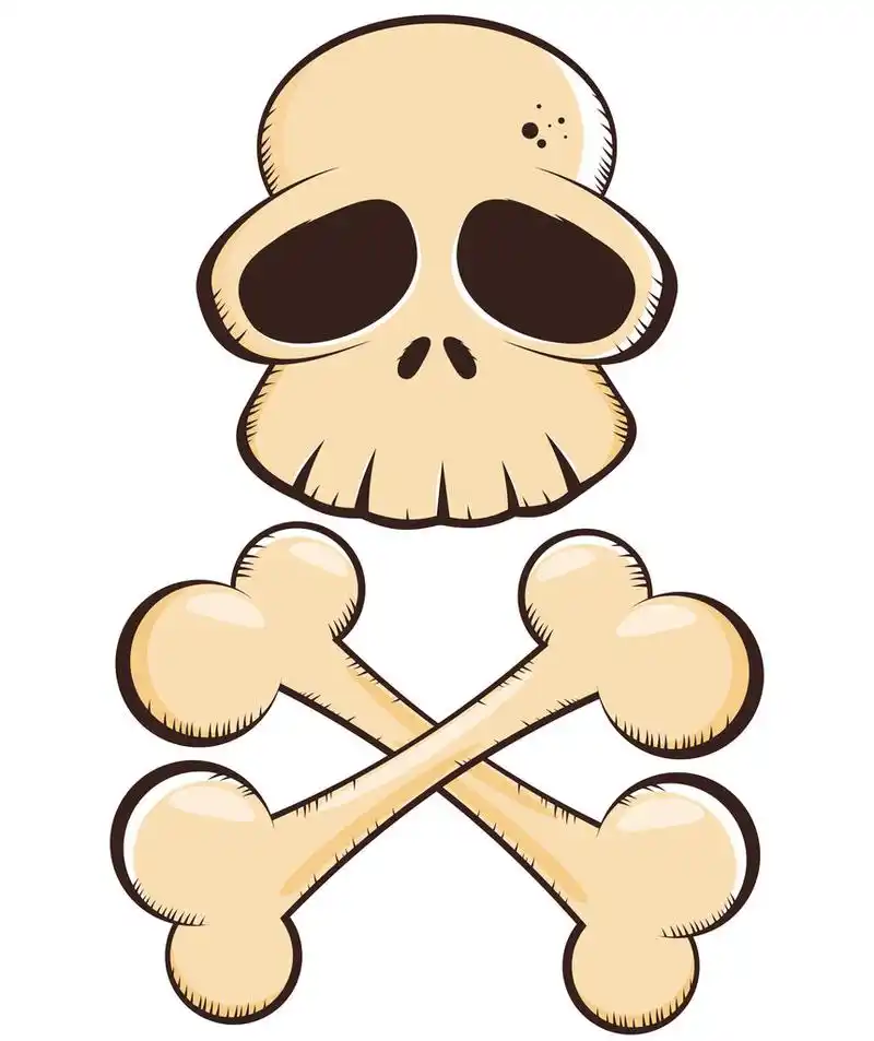 卡通骷髅,卡通骷髅